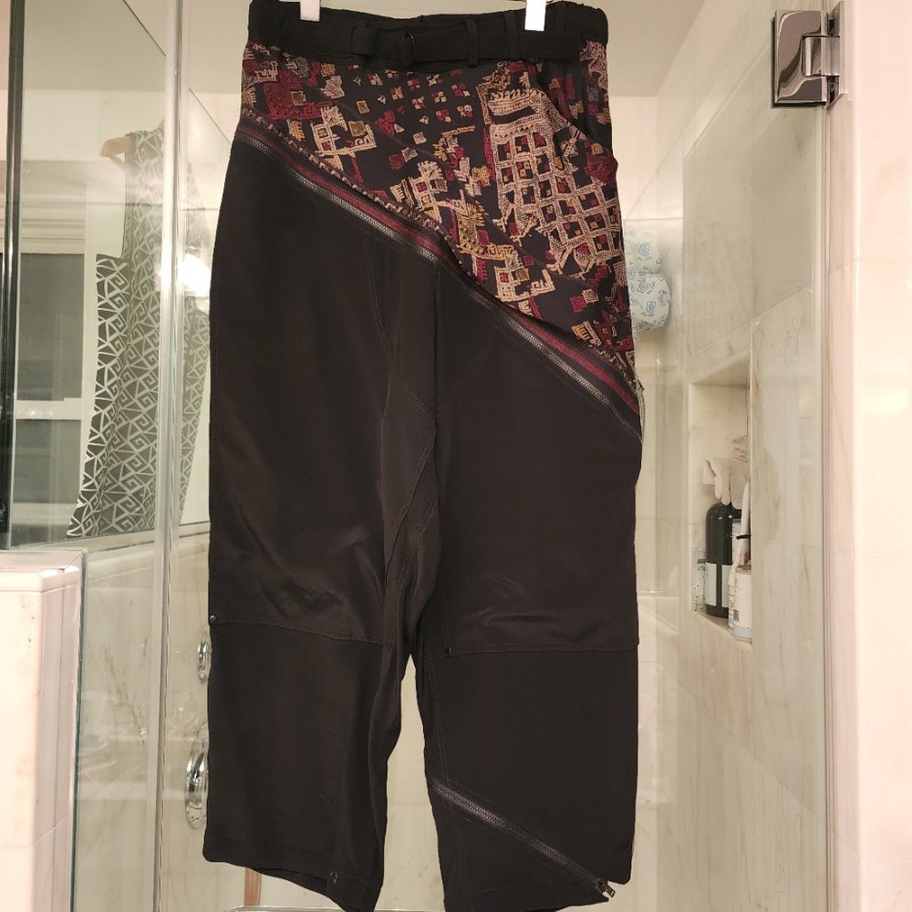 Yohji Yamamoto pants with zipper throughout